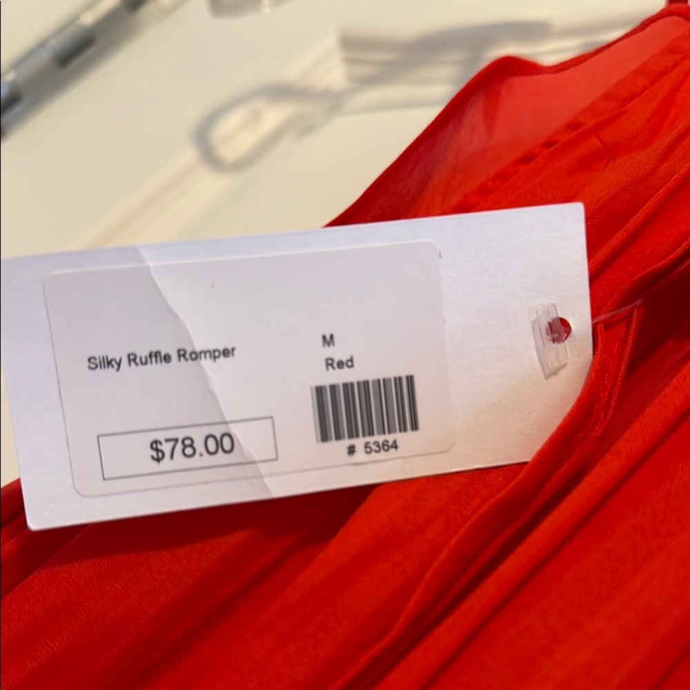 Red Ruffled Tiered Halter Sundress - Picture 4 of 6